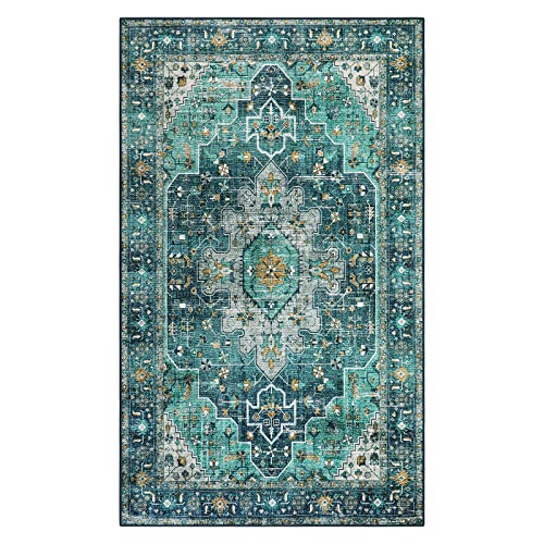 Ultra Thin Washable Vintage Area Rug