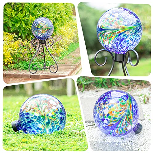 Gazing Ball Glass Gazing Balls Garden Globe Outdoor Decor 10" Blue