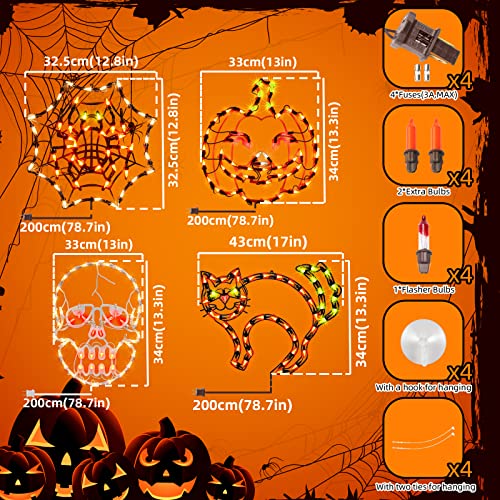Lighted Spider (4 Count)