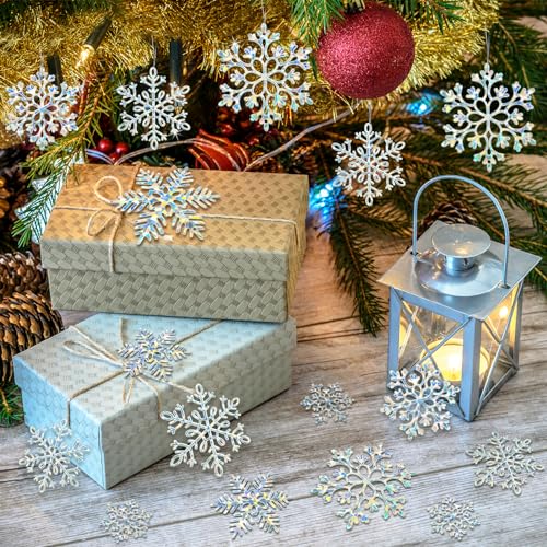 Christmas Snowflakes Ornaments Decorations for Winter Holiday (60 Count)