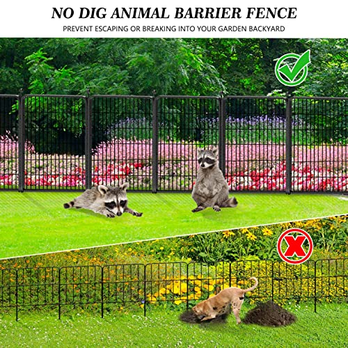 Decorative Black Metal Fencing Garden Fence with Gate