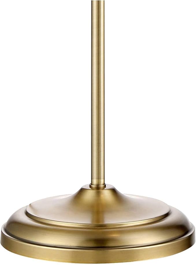 360 Lighting Culver Traditional Farmhouse Pharmacy Floor Lamp Standing LED Adjustable Height Plated 57" Tall Aged Brass Metal Shade Pole Light for Living Room Reading House Bedroom Home Decor