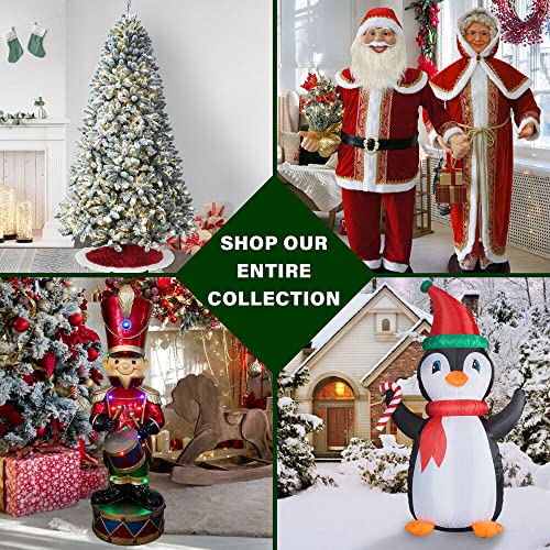 6.5 Ft. Foxtail Pine Artificial Christmas Tree with Dual Multicolor & Warm White LED Lights and Stand