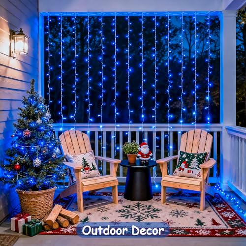 300LED Blue Curtain Lights (9.8 Foot)