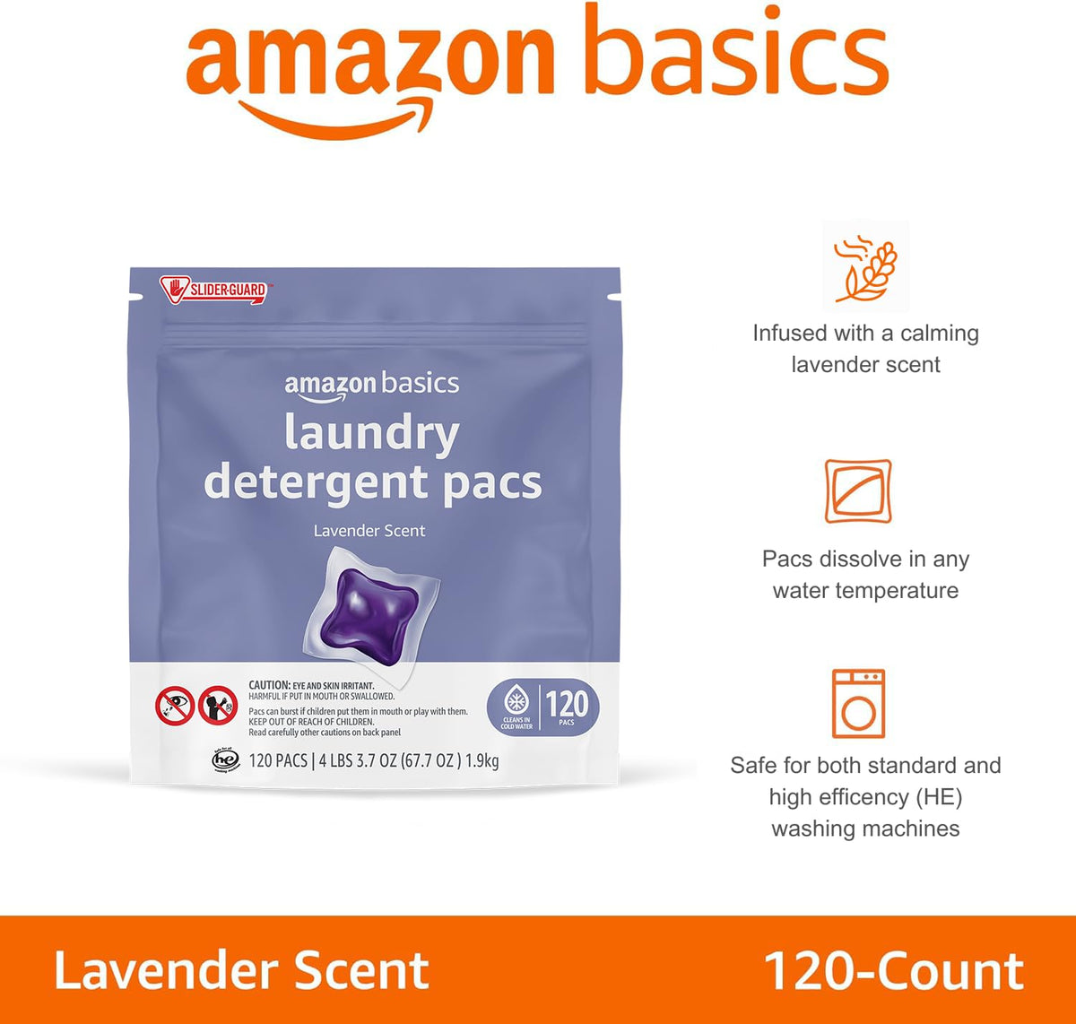 Laundry Detergent Pacs (120 Count)
