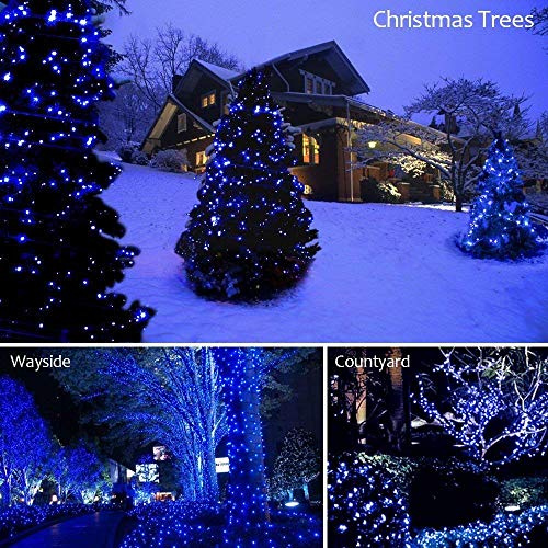 33FT 100 LED Blue Christmas Twinkle String Lights Indoor Outdoor (33 Foot)
