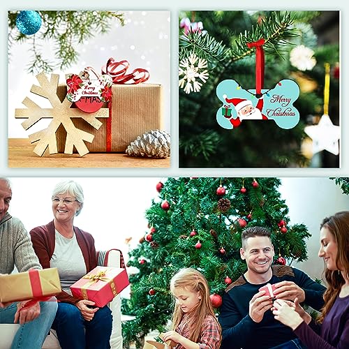 Personalized Christmas Ornaments 2025 Wood Custom Picture Text Hanging Ornament Customized Christmas Tree Decorations Keepsake Gift for Family Couples Xmas Tree Home Decor