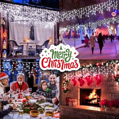 Christmas Lights Outdoor Decorations 33ft 400 LED Hanging Light