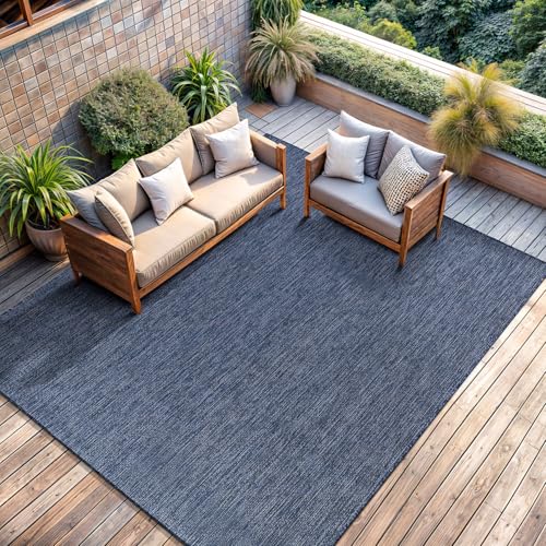 Outdoor Rug 6x9 Modern Area Rugs for Indoor and Outdoor Patios and Porches (59.25 Sq Ft)