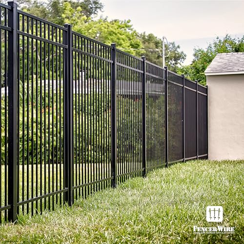 Pack of 10 Heavy Duty 8FT Outdoor Steel Fencing Border Post (10 Count)