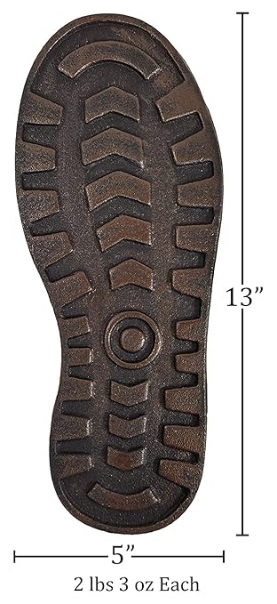 Lulu Décor, Cast Iron Footprint Stepping Stone (3 pc)