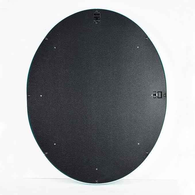 Funerom 20 x 16 inch Light Blue Mirror Oval Bathroom Mirror Wall Mirror