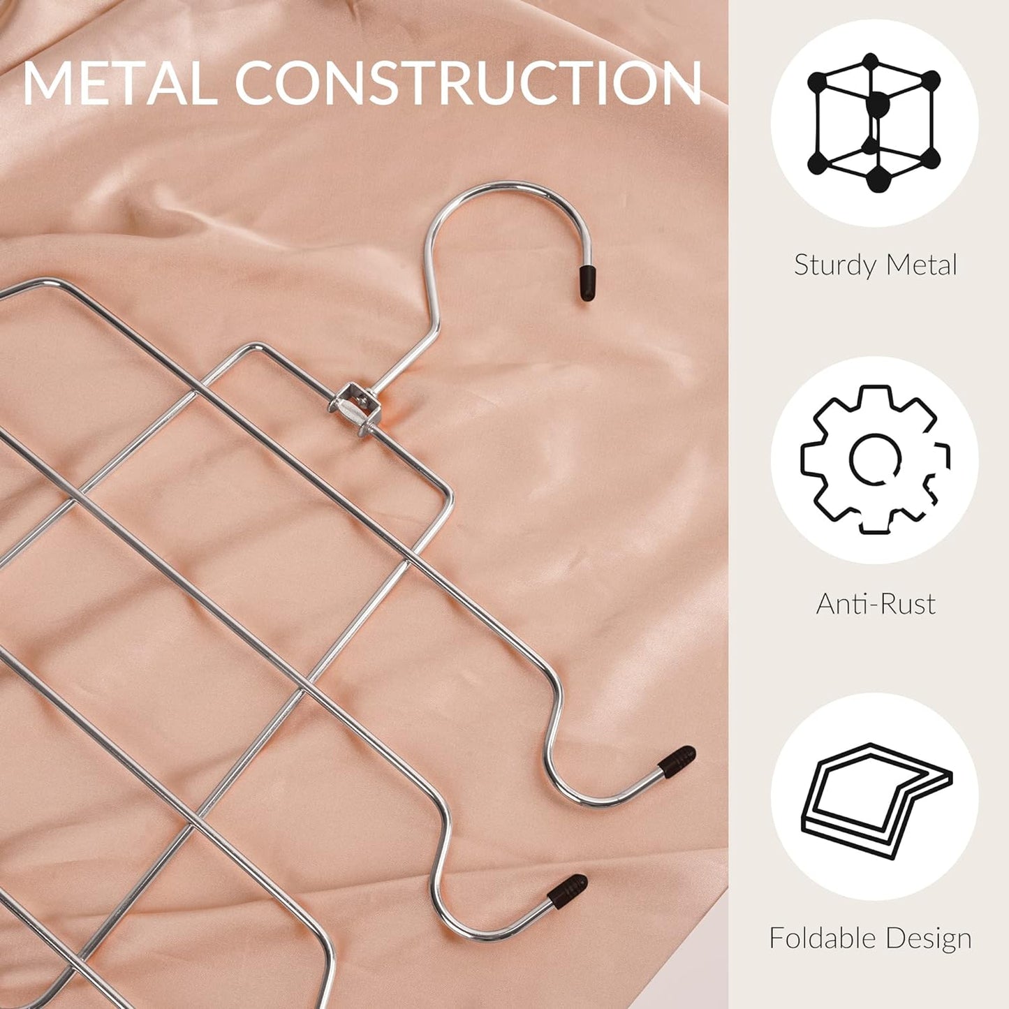 ZEDODIER 2 Pack Tank Top Hanger, Space Saving Bra Hanger, Non-Slip Hanging Sport Bras Holder, Closet Organizers and Storage for Camisoles Tank Tops Bras Ties Swimsuits Strappy Dress, Silver - NestledHome
