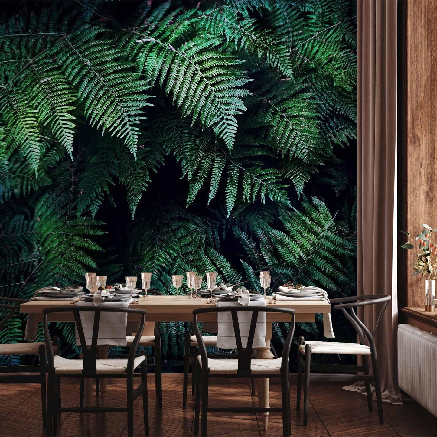 artgeist Premium Wall Mural 3D Effect 177x124 in - XXL Non-Woven Wallpaper Fleece Wall Decor Photo Print Picture Image Design Home Tropical Leaves b-C-0564-a-a