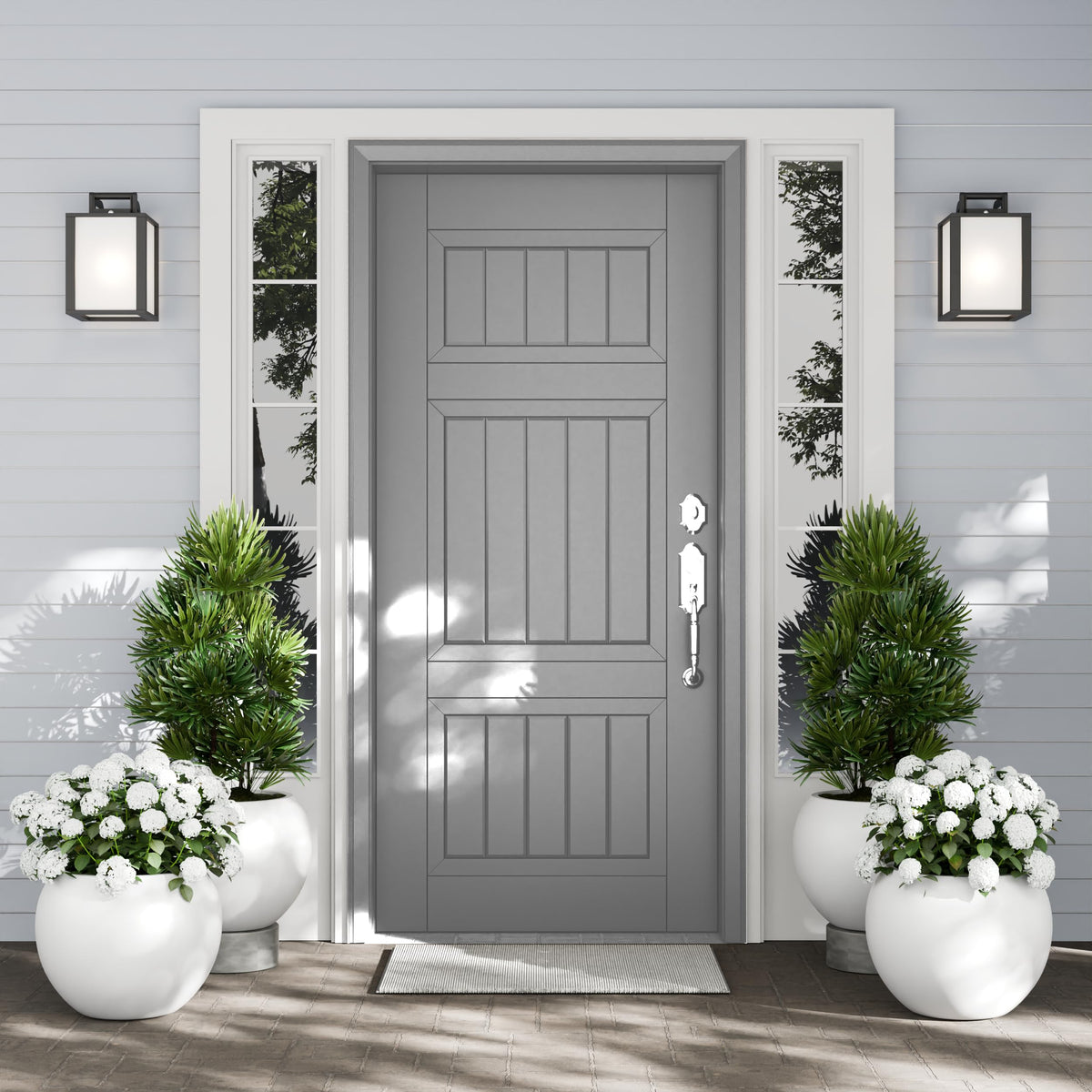 Premium Mt Sherman Fiberstone Sphere Planter for Indoor Outdoor Use