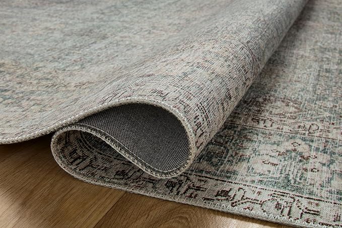 Loloi Chris Loves Julia Jules Collection JUL-08 Emerald/Antique Ivory 2'-3'' x 3'-9'', .13" Pile Height, Accent Rug