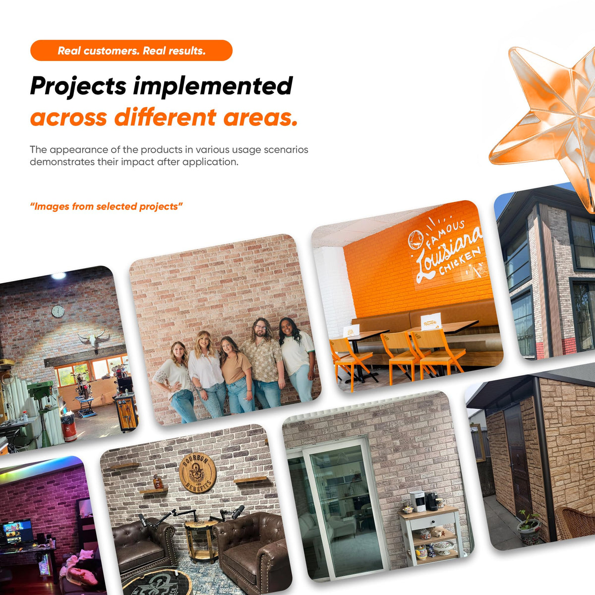 3D Stone Effect Wall Panels
