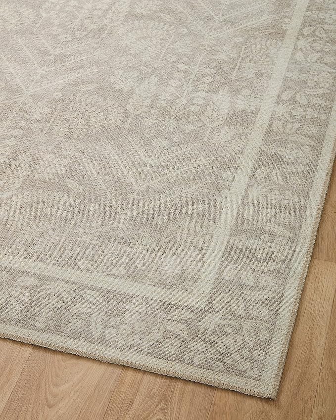 Loloi Rifle Paper Co. Maison Collection MAO-02 Bough Natural 2'-0" x 5'-0", .19" Pile Height, Accent Rug