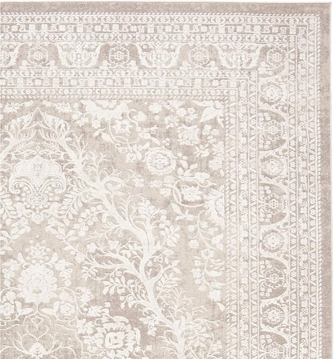 SAFAVIEH Area Rug 8x10 - Reflection Collection - Large - Beige & Cream, Non-Shedding & Easy Cleaning, Ideal for Living Room, Bedroom, Dining Space (RFT668A)