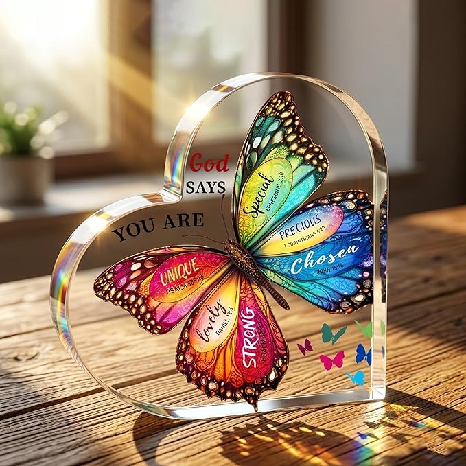 Mothers day Mom Gifts - Christian Gifts for Women Birthday, Butterfly Gifts for Womenn, Friends, Mom, Sister, Girl, Coworker, spiritual gifts, Religious Gift for Women Girls