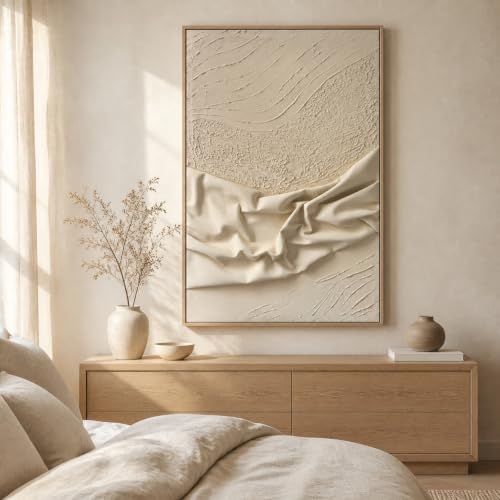 Large 3 Piece 3D Textured Wall Art for Living Room