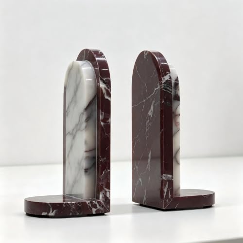 Nature Stone Bookends for Heavy Books Set of 2