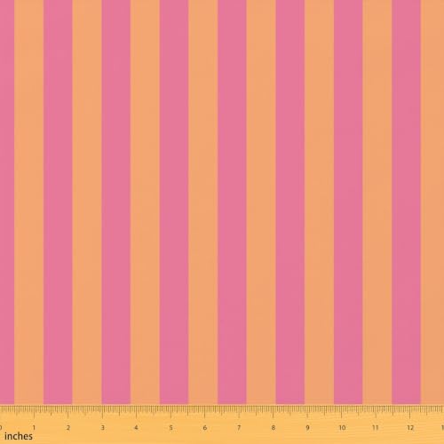 Pink Red Gingham Fabric by The Yard Checkered Soft Flannel Polyester Fabrics for Chairs Sofa