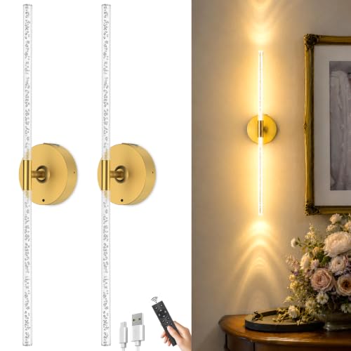 Battery Powered Wall Sconce Set of Two