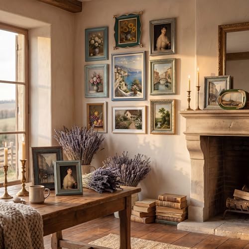 15 Pack Vintage Picture Frames for Wall