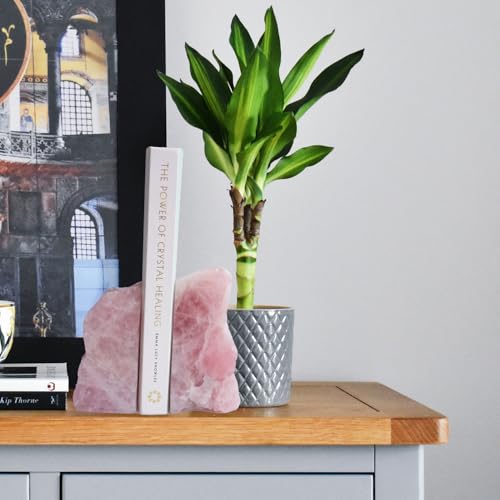 Rose Quartz Bookend Crystal Bookends