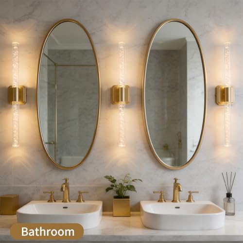 Gold sconces wall Decor Set of 2