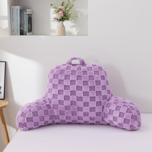 Reading Pillow Bed Rest Wedge Backrest Pillow with Arms Back Support for Sitting Up in Bed Cushion Incline Rest Sleeping Snoring Pillow