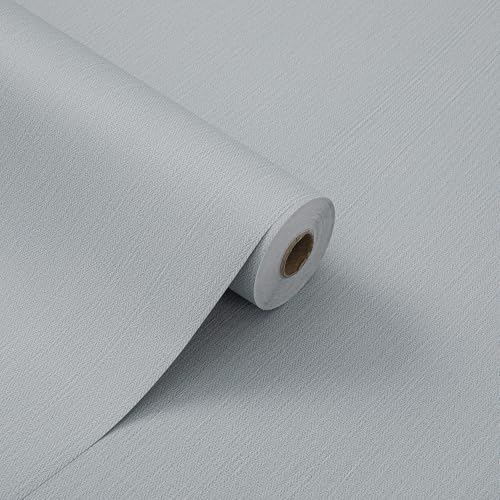 Wallpaper Grasscloth Peel and Stick Wallpaper Fabric Textured Contact Paper Faux Linen Wallpaper Vintage Matte Frosted Waterproof Wallpaper for Bedroom Bathroom Kitchen