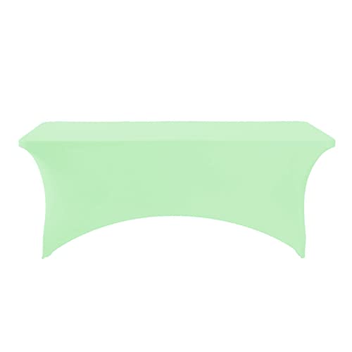 Spandex Table Cover for 6Ft or 4fT or 8ft Table Universal Fitted Stretch Tablecloth for Party