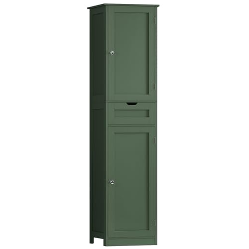 66.9" Tall Bathroom Storage Cabinet with 2 Doors & 1 Drawer