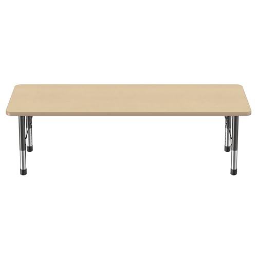 FDP 30" x 72" Rectangle Table with Chunky Legs