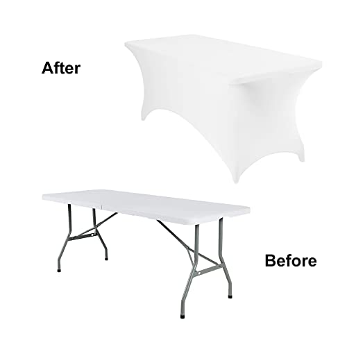 2Pack Spandex Waterproof Table Covers 6ft (2 Count)
