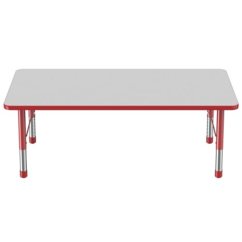 FDP 36" x 60" Rectangle Table with Chunky Legs