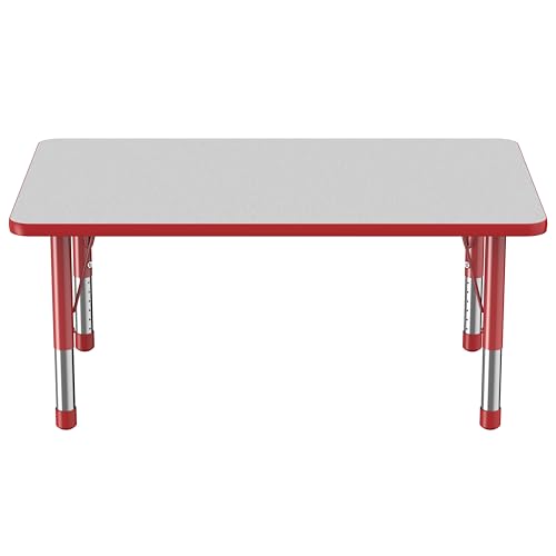 FDP 30" x 48" Rectangle Table with Chunky Legs