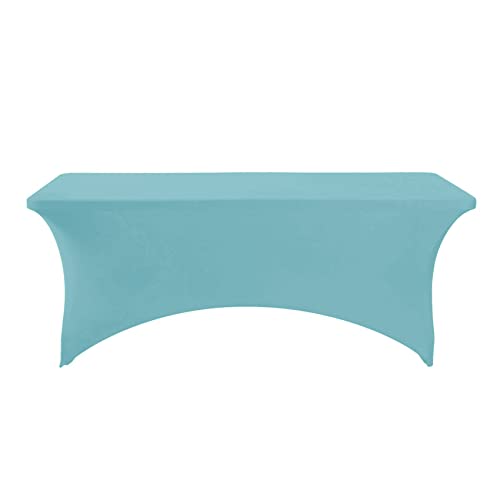 Spandex Table Cover for 6Ft or 4fT or 8ft Table Universal Fitted Stretch Tablecloth for Party