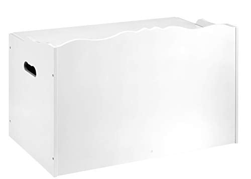 Kids Wooden Toy Storage Chest with Safety Lid
