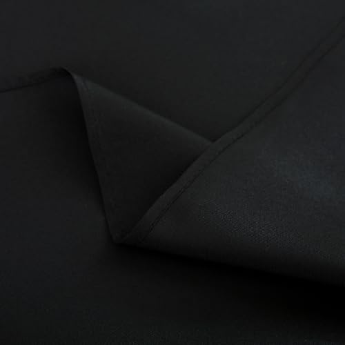 2 Pack Small Square Tablecloth 24 x 24 Inch Black Table Cloth (2 Count)