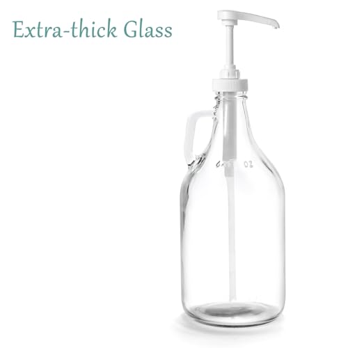 Glass Laundry Detergent Dispenser with Pump