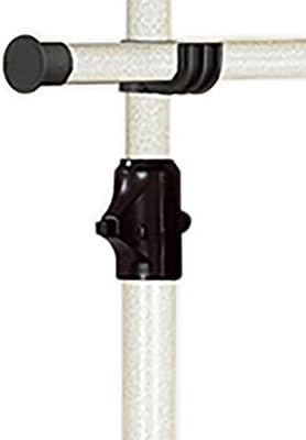 PRINCE HANGER Rack Heavy Duty One Touch System Load 352LBS Clothing Racks for Hanging Clothes Metal Closet Garment Closet system Tension Rod Free Standing Ivory Width Adjustable PHUS-0023 - NestledHome