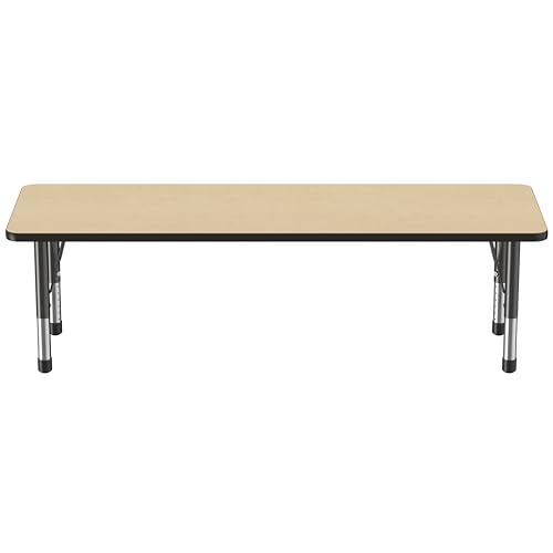 FDP 24" x 72" Rectangle Table with Chunky Legs