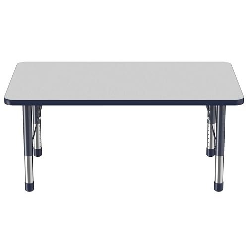 FDP 30" x 48" Rectangle Table with Chunky Legs