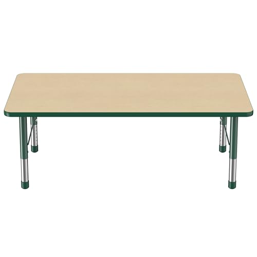 FDP 36" x 60" Rectangle Table with Chunky Legs