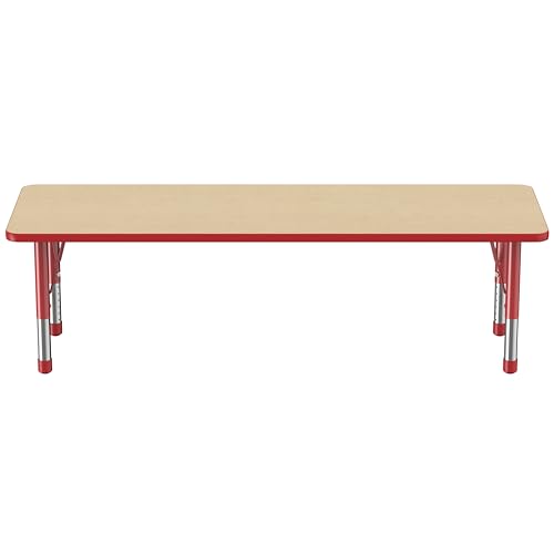 FDP 24" x 72" Rectangle Table with Chunky Legs