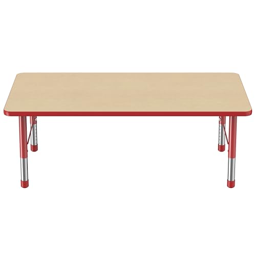 FDP 36" x 60" Rectangle Table with Chunky Legs