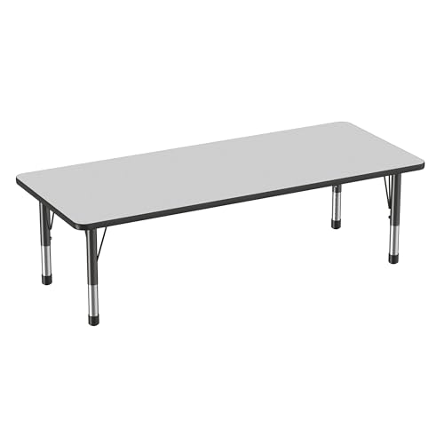 FDP 30" x 72" Rectangle Table with Chunky Legs